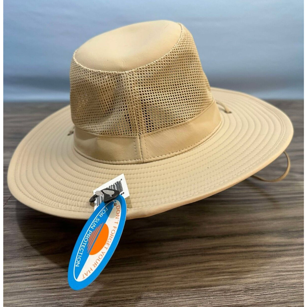 Outdoor Cap Company Mens Beige Fishing Hunting Sun Cover Hat